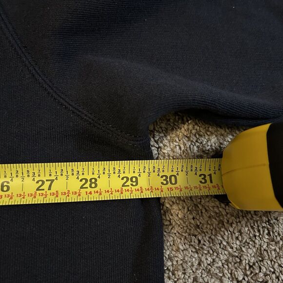 Carhartt Mens Black Sweatshirt Work Carpenter Hoodie Size Mens 3XL Essential - Picture 7 of 7